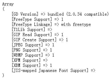 PHP检测GD库代码