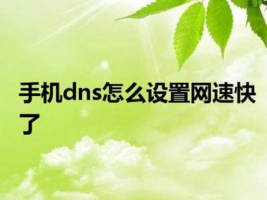 深入了解手机DNS设置优化网络体验