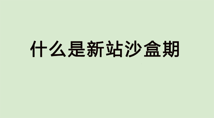 如何检测新站进入沙盒期