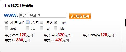 中文域名查询简介