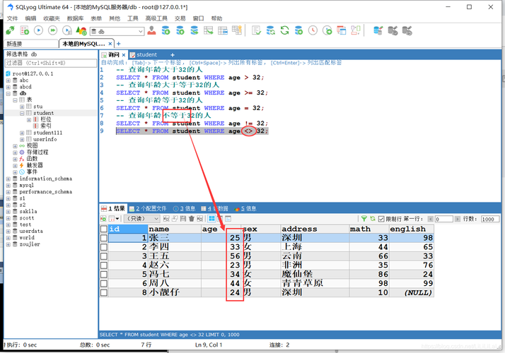 SQL模糊查询