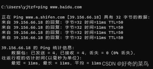 Ping命令详解及其最大值分析