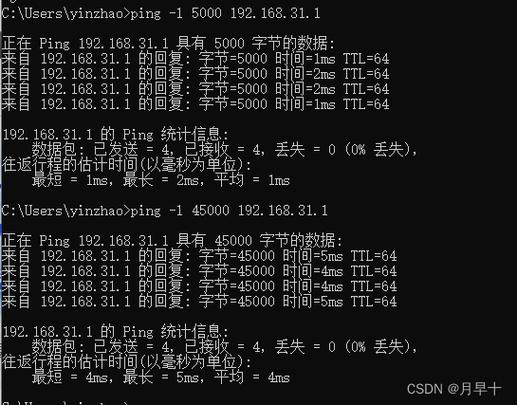 使用Ping命令测试网络带宽