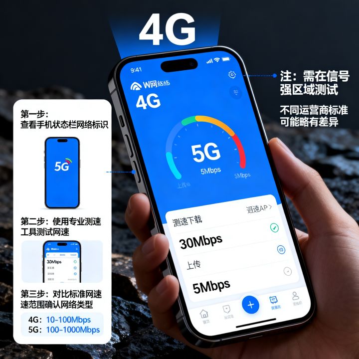 几G网速究竟如何准确辨别？，怎么测网速确认手机是几G网络？
