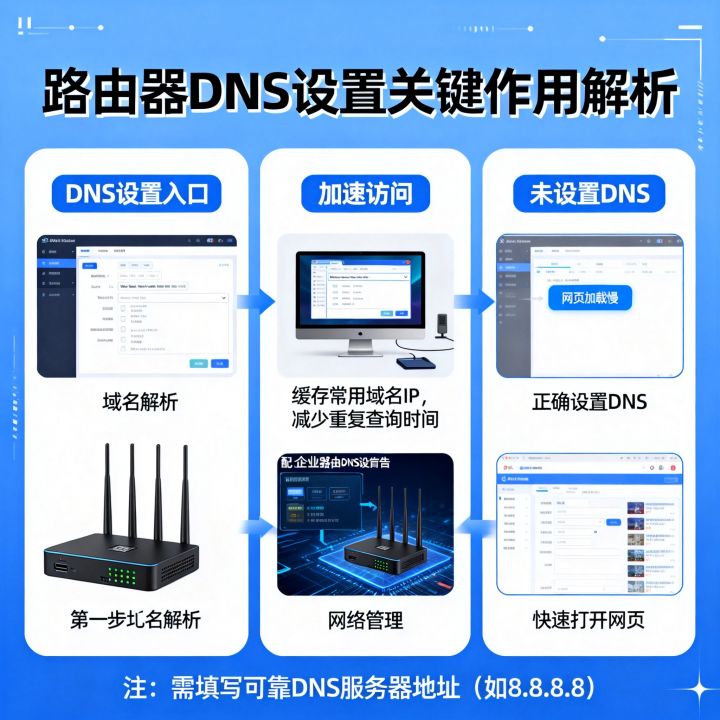 路由器中的DNS设置有何关键作用？，路由器DNS设置有什么作用