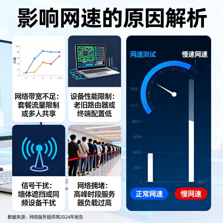 影响网速的几个原因，究竟哪些因素在作祟？，网速慢的原因有哪些？