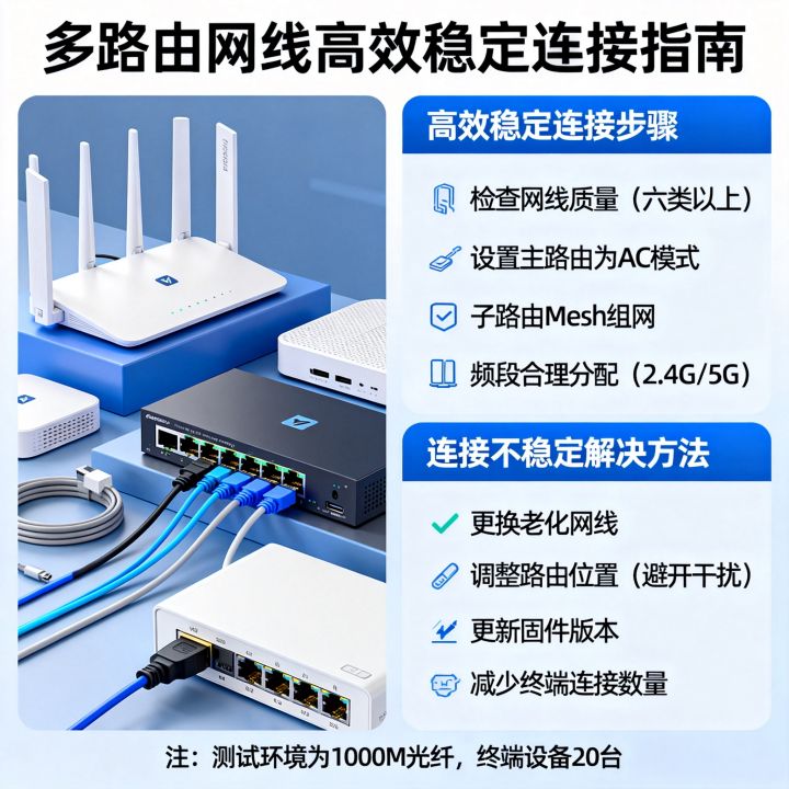 多路由网线，如何实现高效稳定的网络连接？，多路由网线连接不稳定怎么办