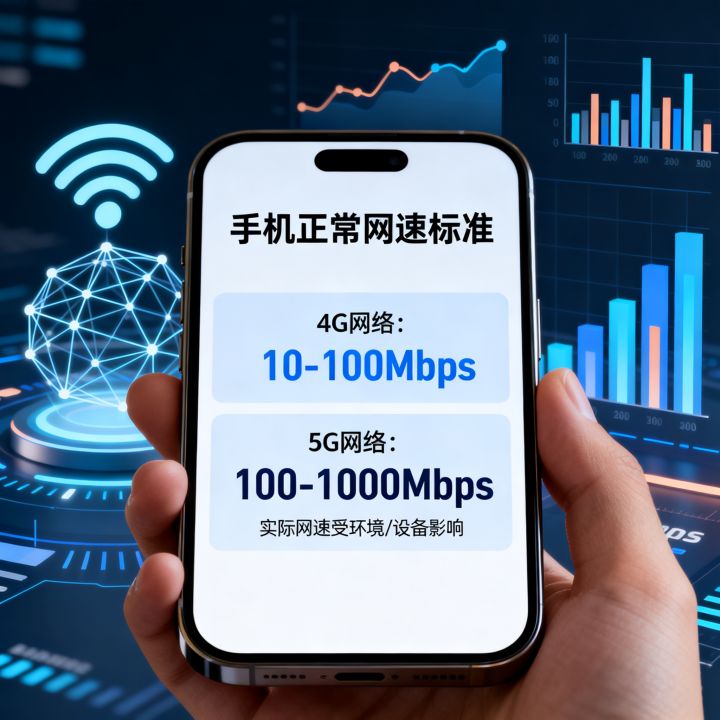 手机正常的网速标准是多少？手机网速多少算正常？