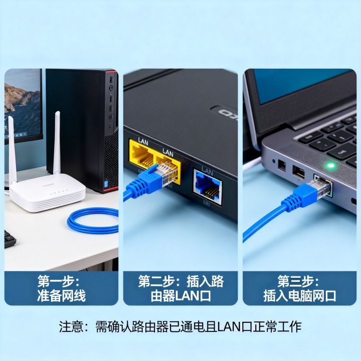 路由器和电脑怎么连接，路由器连接电脑的网线怎么插？