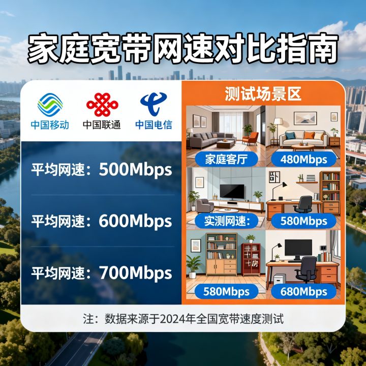 家用什么网络网速快，家庭宽带哪个运营商网速最快