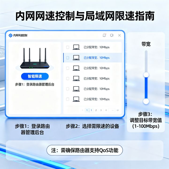 内网能控制网速吗，如何限制局域网内电脑的网速？