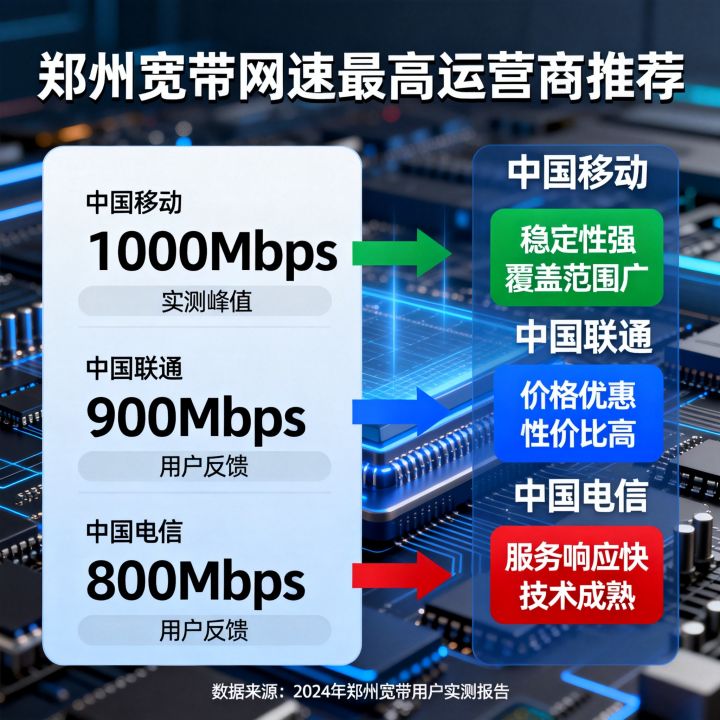 郑州宽带网速最高的是哪家？郑州宽带网速最快的运营商推荐