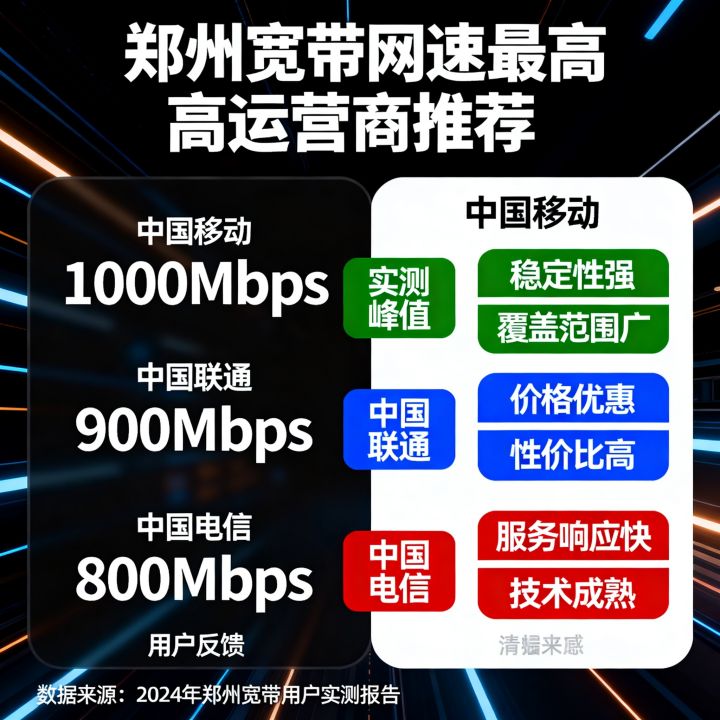 郑州宽带网速最高的是哪家?郑州宽带网速最快的运营商推荐 郑州宽带网速最高的是哪家?郑州宽带网速最快的运营商推荐