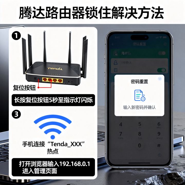 腾达路由器锁住了怎么办？，腾达路由器密码锁忘记密码怎么解？