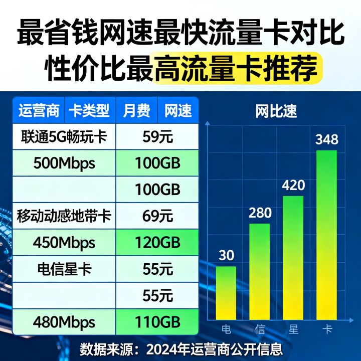 什么卡最省钱网速最快？，哪种流量卡性价比最高？