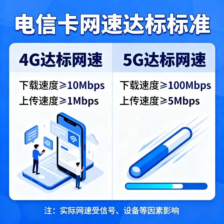 电信卡网速多少达标