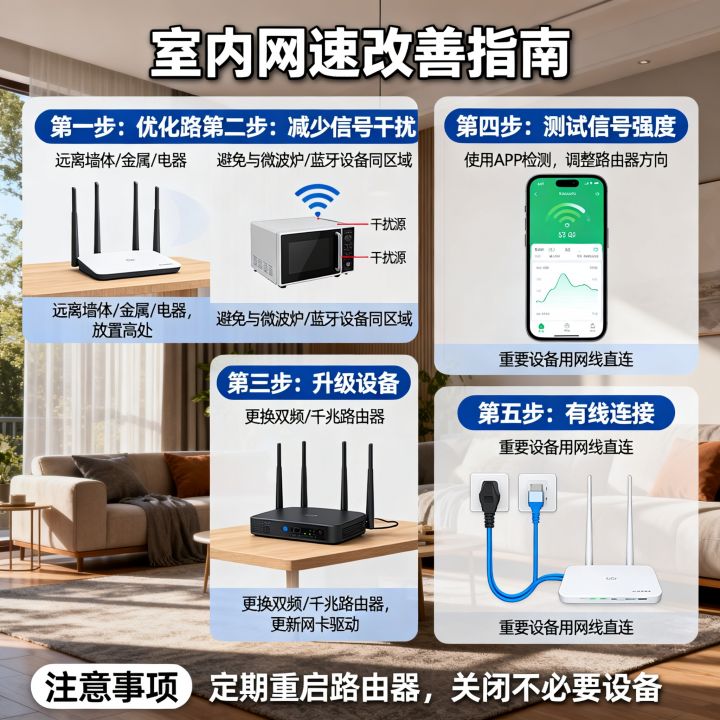 如何改善室内网速，家里WiFi信号差怎么办？