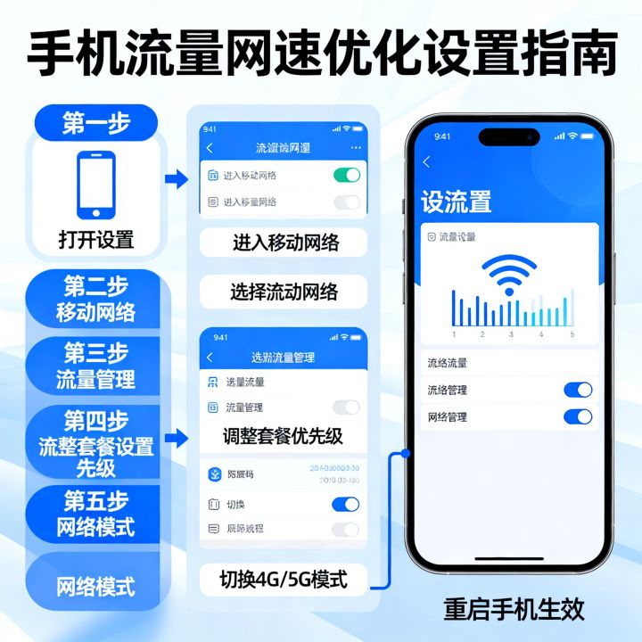 怎么设置流量网速更快，手机流量网速慢如何设置才能变快