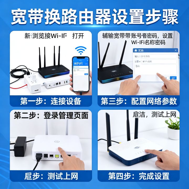宽带换路由器怎么设置？，宽带换路由器需要重新设置吗
