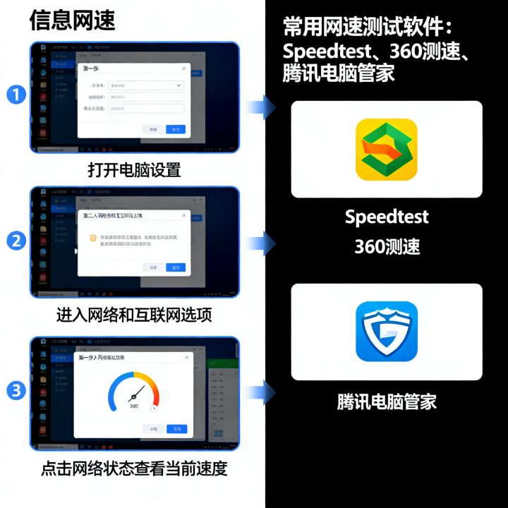 电脑怎么查看自己网速，网速测试软件哪个最好用