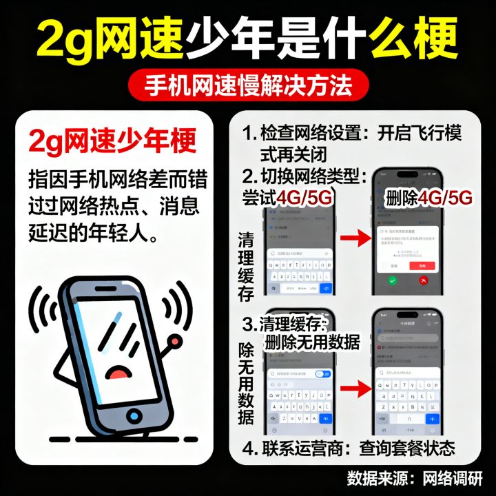 2g网速少年是什么梗，2g网速少年手机网速慢怎么解决
