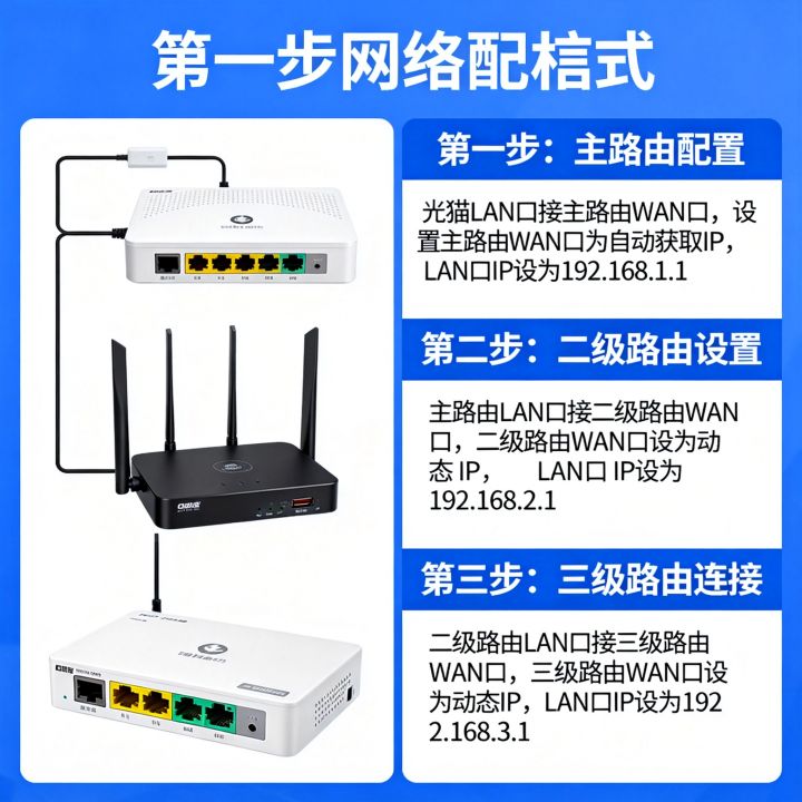 3级路由怎么设置才能上网?三级路由的网络配置方法 3级路由怎么设置才能上网?三级路由的网络配置方法