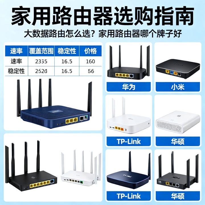 大数据路由怎么选？家用路由器哪个牌子好，