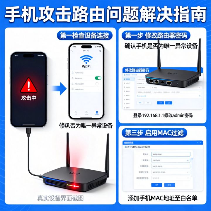 手机攻击路由怎么办，如何解决手机攻击路由问题
