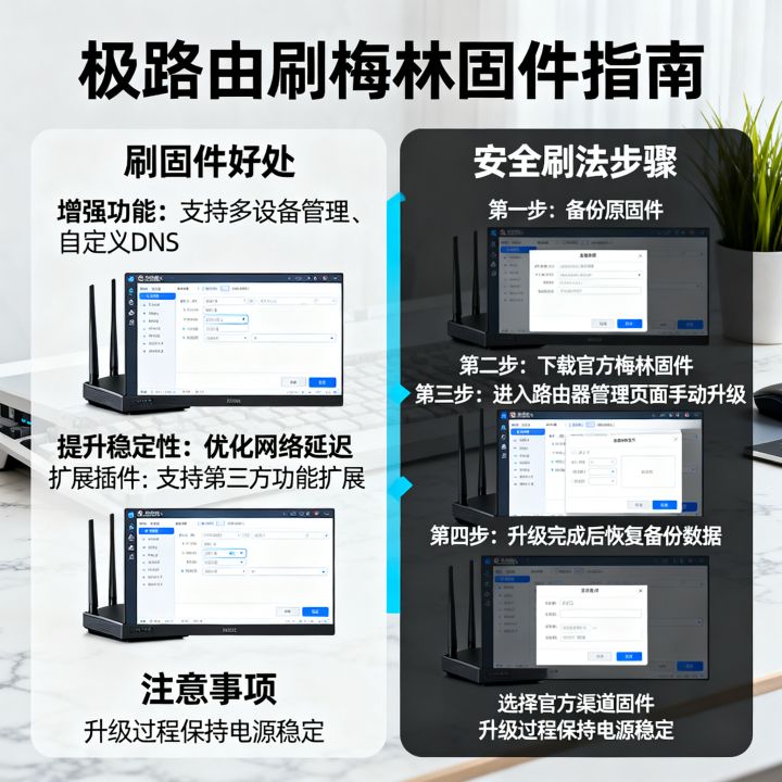 极路由刷梅林固件到底有什么好处，怎么刷最安全？