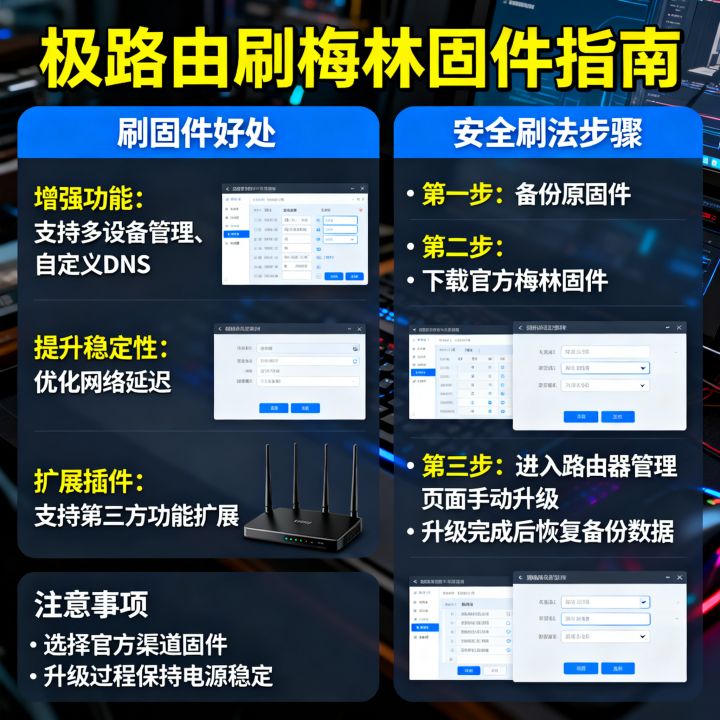 极路由刷梅林固件到底有什么好处，怎么刷最安全？