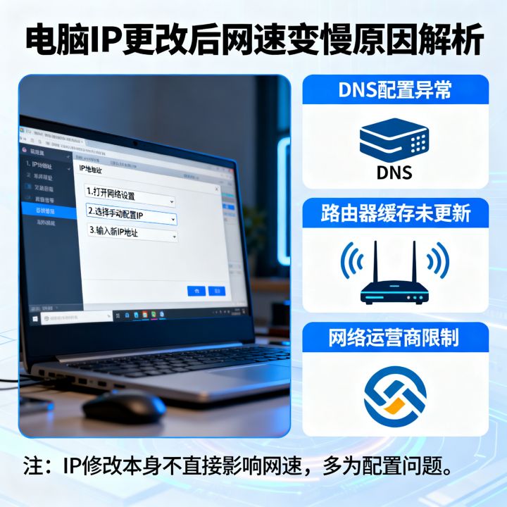 电脑ip更改后网速变慢怎么回事?ip地址修改会影响网速吗 电脑ip更改后网速变慢怎么回事?ip地址修改会影响网速吗