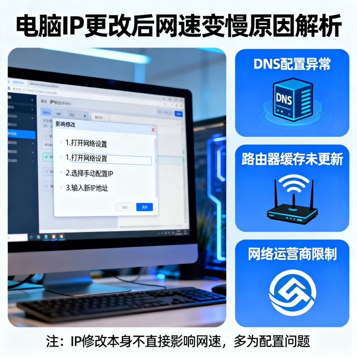 电脑ip更改后网速变慢怎么回事?ip地址修改会影响网速吗 电脑ip更改后网速变慢怎么回事?ip地址修改会影响网速吗