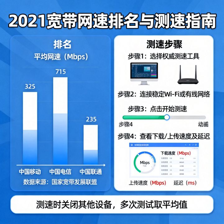 2021宽带网速排名哪家快？宽带测速结果怎么看