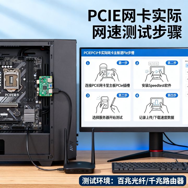 pcie网卡怎么测网速，怎么测pcie网卡的实际网速