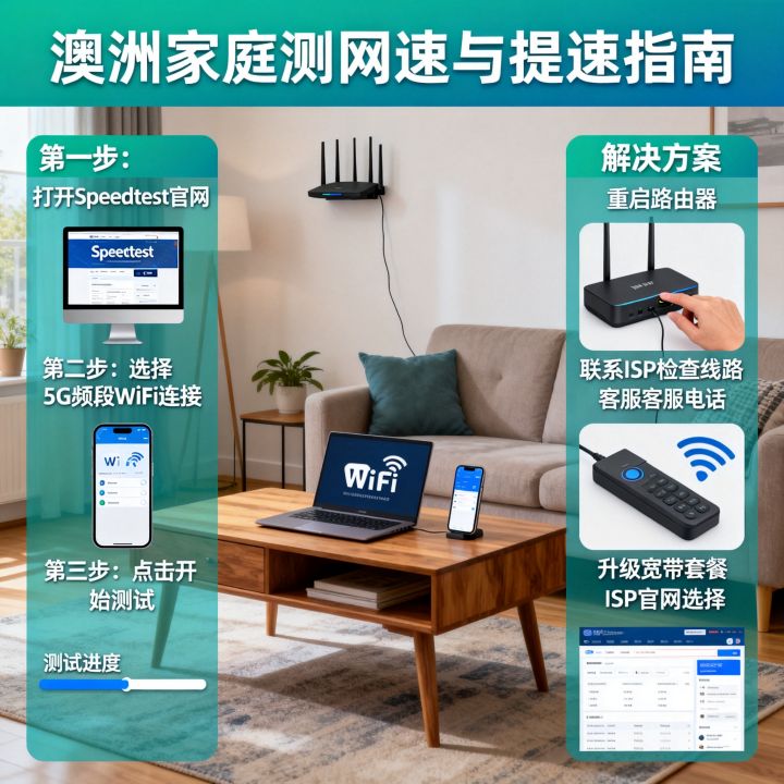 澳洲家庭怎么测网速，宽带速度慢怎么解决？