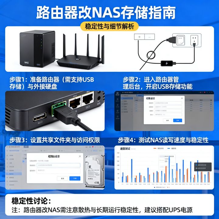 路由器怎么改成NAS存储？路由器做NAS稳定吗