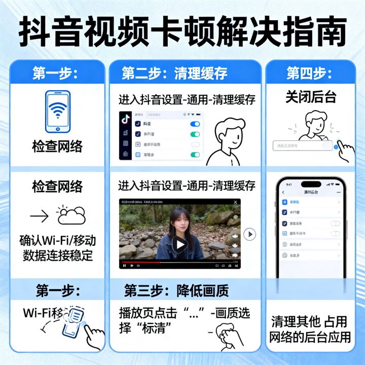 刷抖音网速差怎么办,抖音视频卡顿如何解决? 刷抖音网速差怎么办,抖音视频卡顿如何解决?