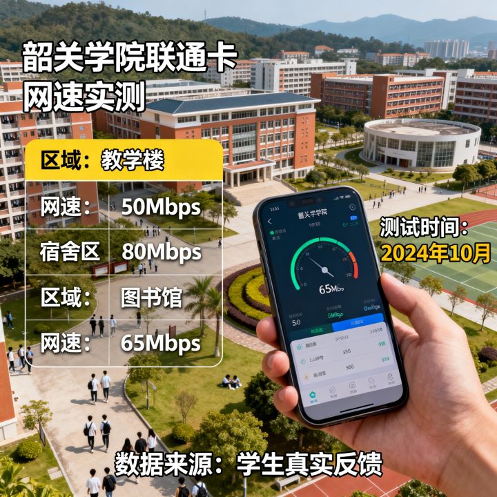 韶关学院联通卡网速怎么样？韶关学院联通卡网速快不快