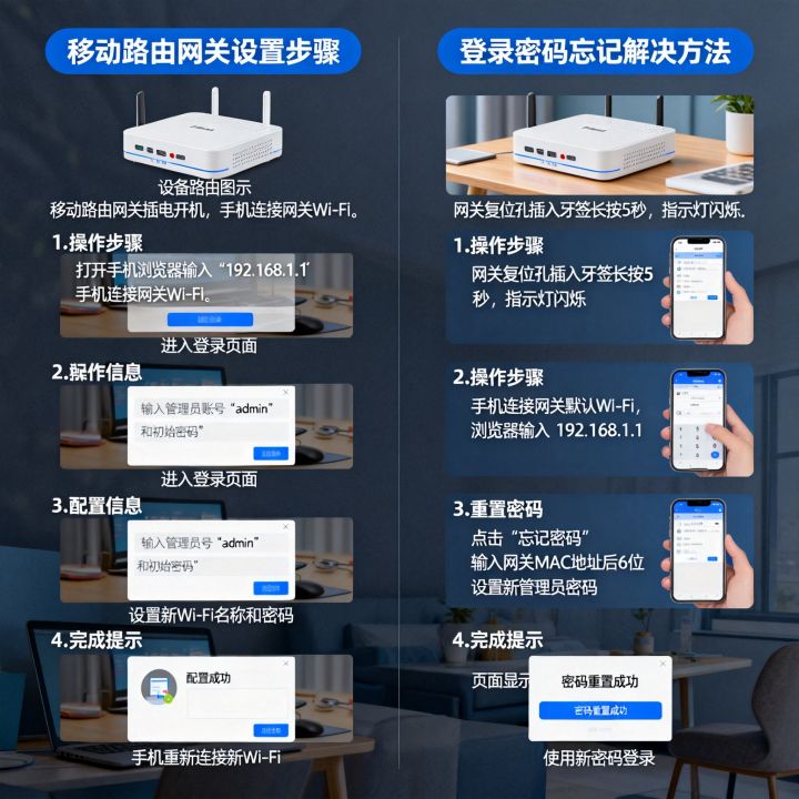 移动路由网关怎么设置？移动路由网关登录密码忘记怎么办