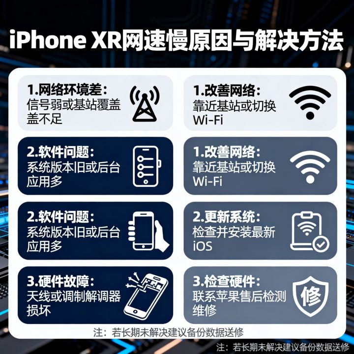 为啥xr的网速很差，iPhone XR网速慢怎么解决？