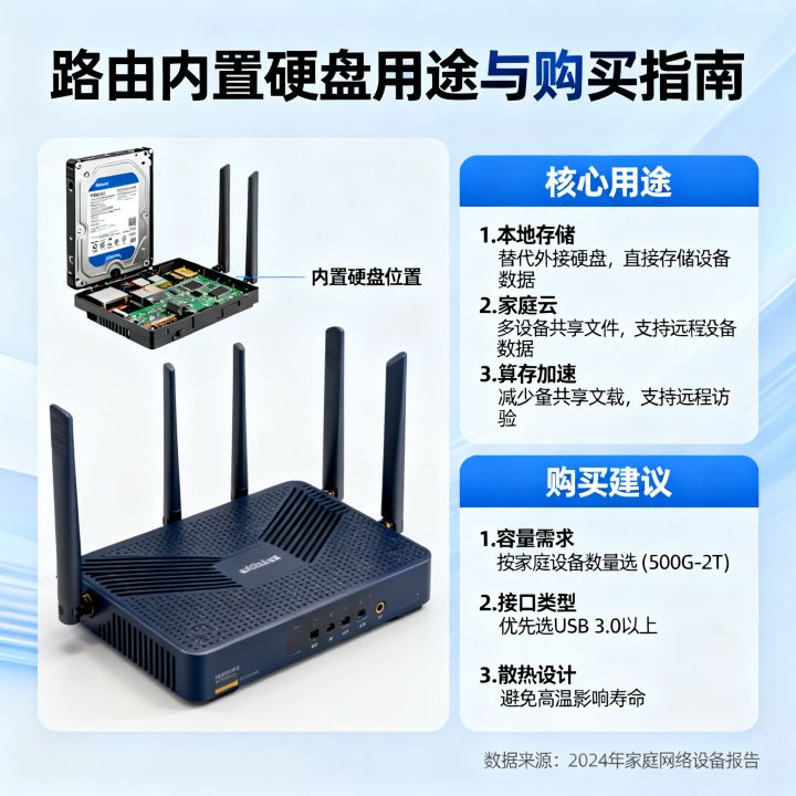 路由内置硬盘有什么用，路由内置硬盘值得买吗？