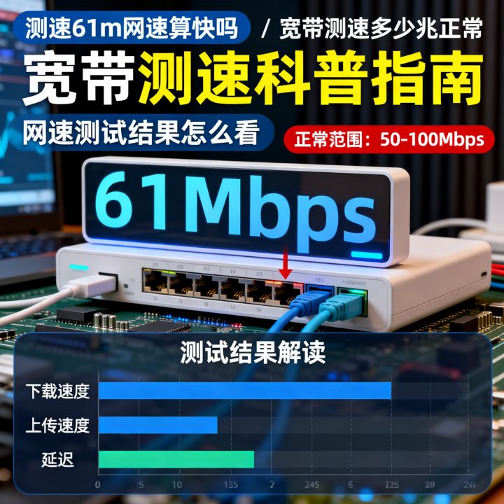 测速61m网速算快吗,宽带测速多少兆正常,网速测试结果怎么看 测速61m网速算快吗,宽带测速多少兆正常,网速测试结果怎么看