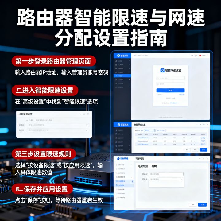 网速智能分配怎么设置，路由器智能限速怎么调