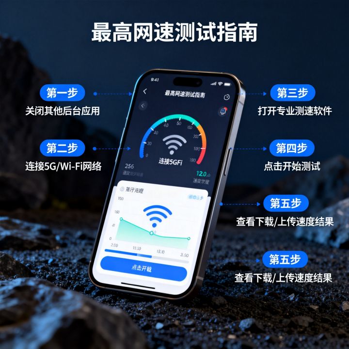 手机怎么测试最高网速，手机网速测试最快方法是什么