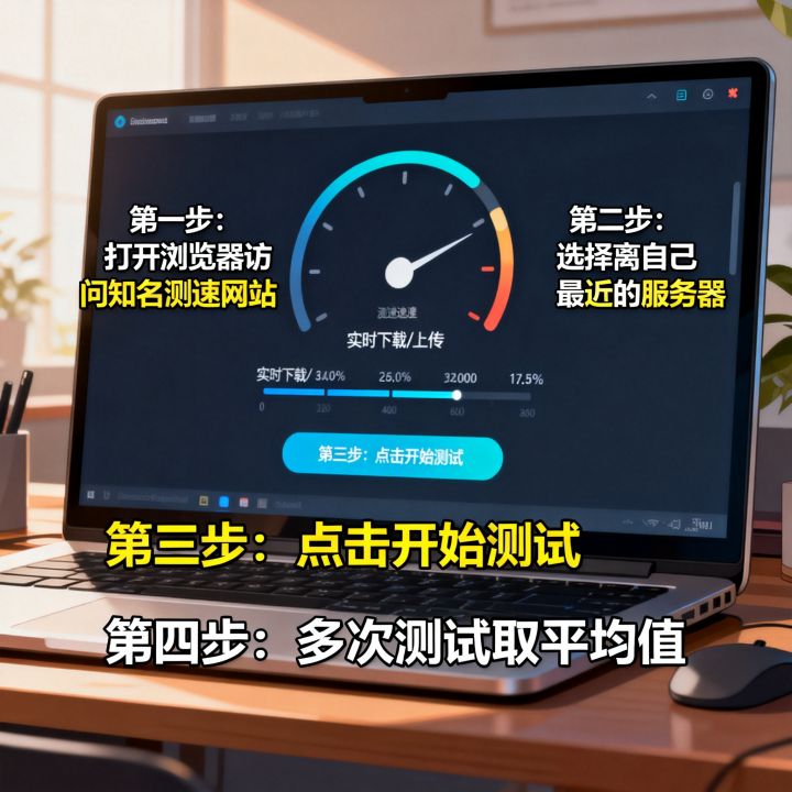 电脑卡如何测试网速，网速慢怎么测才准确？