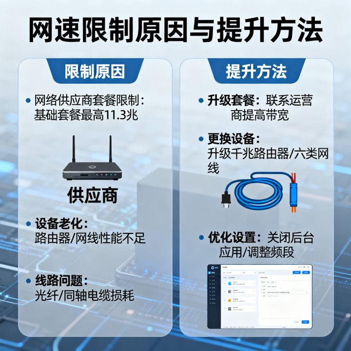 网速最快只能11.3兆是什么原因?怎么提升网速 网速最快只能11.3兆是什么原因?怎么提升网速