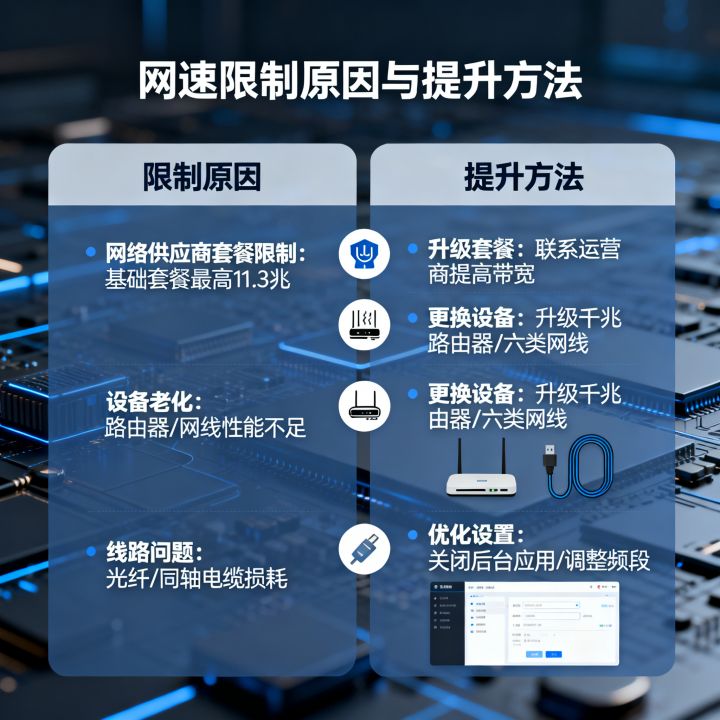 网速最快只能11.3兆是什么原因?怎么提升网速 网速最快只能11.3兆是什么原因?怎么提升网速