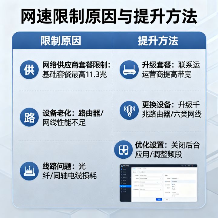 网速最快只能11.3兆是什么原因?怎么提升网速 网速最快只能11.3兆是什么原因?怎么提升网速