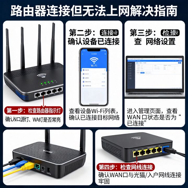 路由器无线网络连接上但上不了网怎么办，路由器连上没网怎么回事？