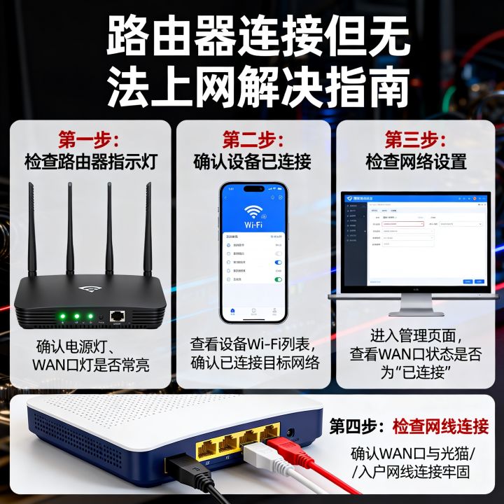 路由器无线网络连接上但上不了网怎么办，路由器连上没网怎么回事？